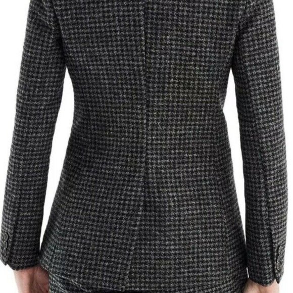NWT J.Crew Parke Wool Houndstooth Blazer size 2 - Picture 3 of 10